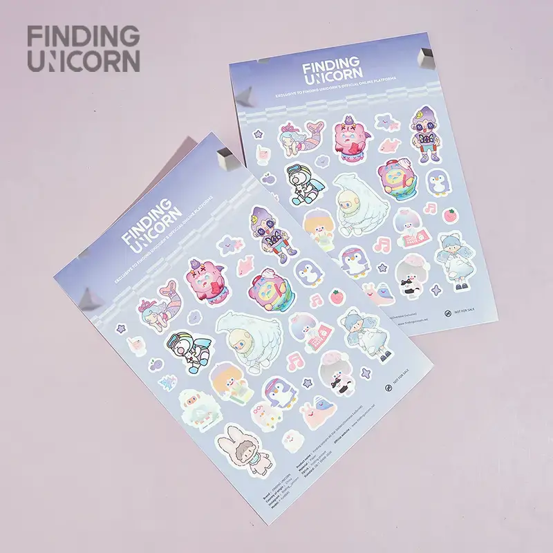 【Gift Only, Not for Sale-Exclusive Live Stream Perk】[FINDING UNICORN]  All Stars Stickers (Overseas Exclusive)Cute Decora...