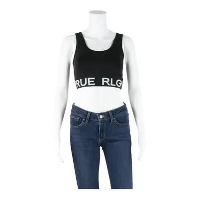 TRUE RELIGION Womens Sports Vest Black Sleeveless XXS