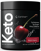 CorVive Proprietary Ketone BHB Complex 30 Servings Black Cherry Supplement pre workout metabolism booster