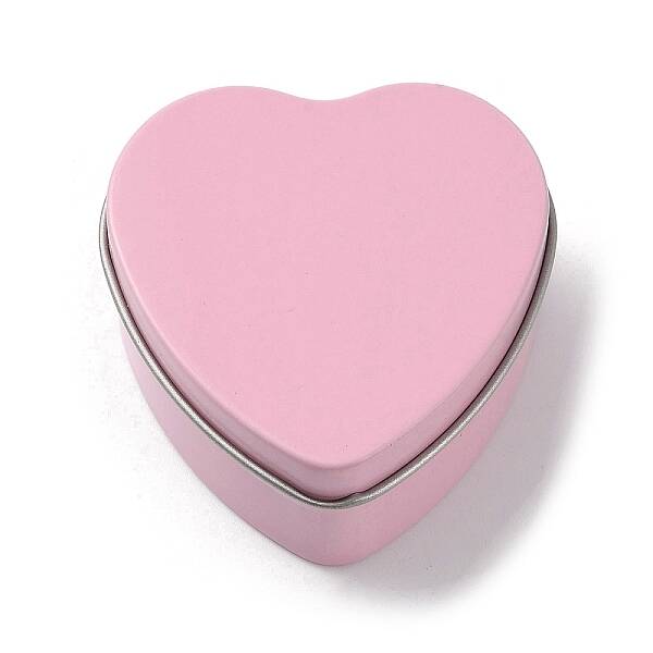 Tinplate Iron Heart Shaped Candle Tins