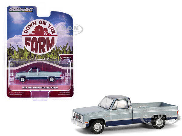 1985 GMC Sierra Classic K2500 Pickup Truck Silver Metallic and Midnight Blue \