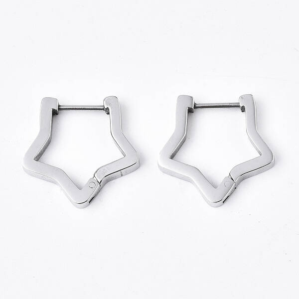Tarnish Resistant 304 Stainless Steel Huggie Hoop Earrings