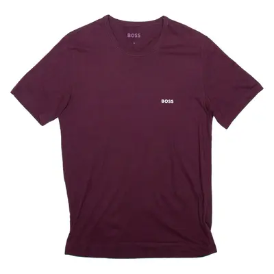 BOSS Mens T-Shirt Maroon M