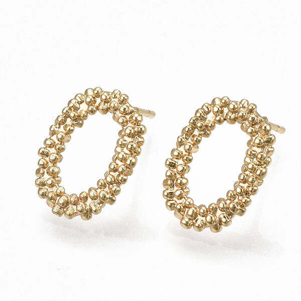 Brass Stud Earrings