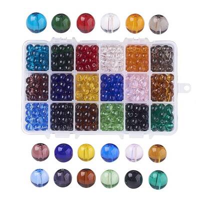 18 Colors Glass Beads