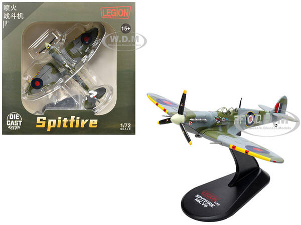 Supermarine Spitfire Mk Vb Fighter Aircraft EN951, Ace Jan Zumbach, No. 303 Polish Kosciuszko Squadron (1943) Royal Air For...