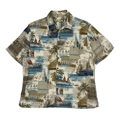 Batik Bay Hawaiian Shirt - Large Multicoloured Viscose