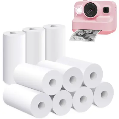 Refill Print Paper for Instant Print Camera , 16 Rolls Thermal Print Paper for Most Instant Camera, Birthday Gift for Boys an...