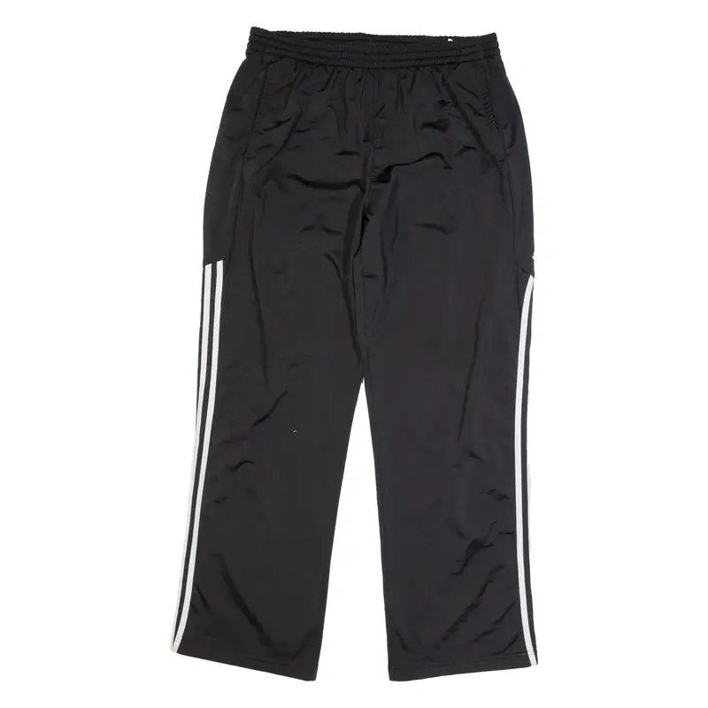 ADIDAS Mens Track Pants Black 90s Straight 2XL W34 L28