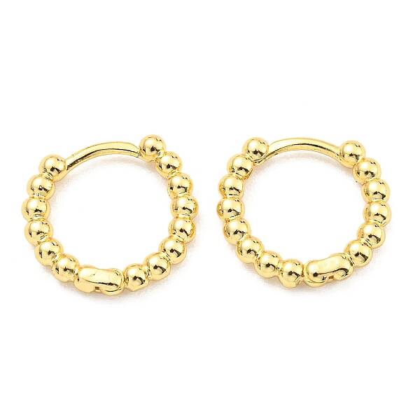 Rack Plating Brass Hoop Earrings