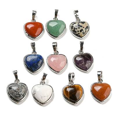 Natural & Synthetic Mixed Gemstone Pendants