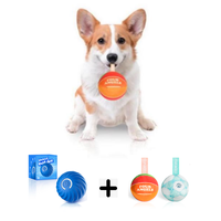Four angels-Interactive Dog  Dog Balls, 2.7inMoving Dog Ball, Durable Motion Activated Automatic Rolling Ball , USB Rechargea...