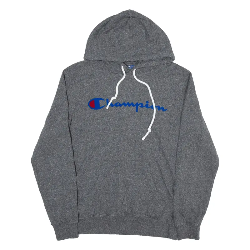 CHAMPION Hoodie Grey Pullover Mens S