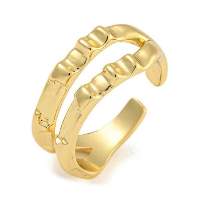 Brass Open Cuff Rings