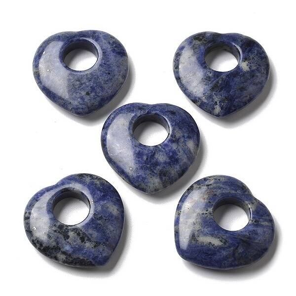 Natural Sodalite Hollow Pendants
