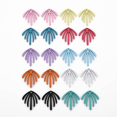 Spray Painted Alloy Pendants