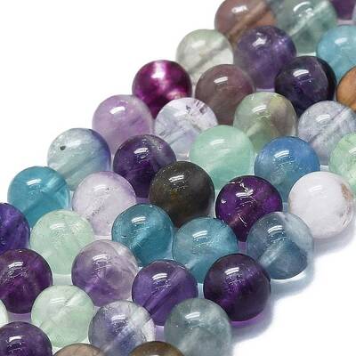 Natural Fluorite Beads Strands