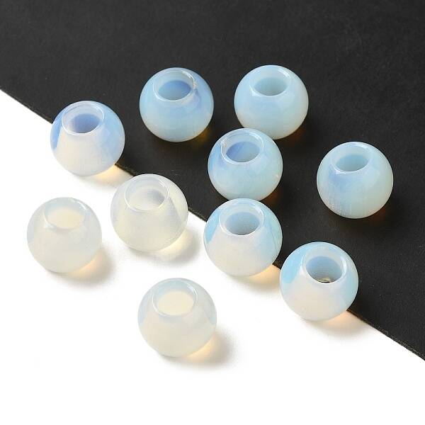 Opalite Gemstone European Beads