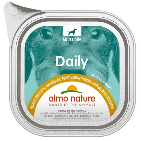 Almo nature Daily Menu with Chicken, Ham and Cheese - 100GR