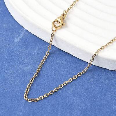 Ion Plating(IP) 304 Stainless Steel Cable Chain Necklaces