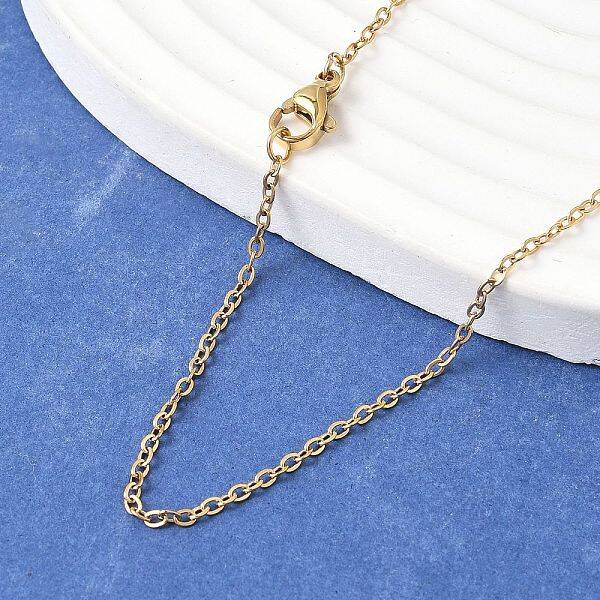 Ion Plating(IP) 304 Stainless Steel Cable Chain Necklaces