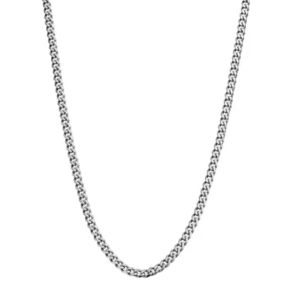 Sterling Silver Cuban Link Chain for Men 4mm