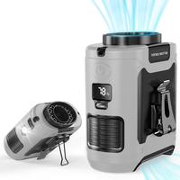 Portable Waist Fan, Rechargeable Battery Operated Clip on Fan, Hands-Free Wearable Personal Fan For Outdoor Work Camping Trav...