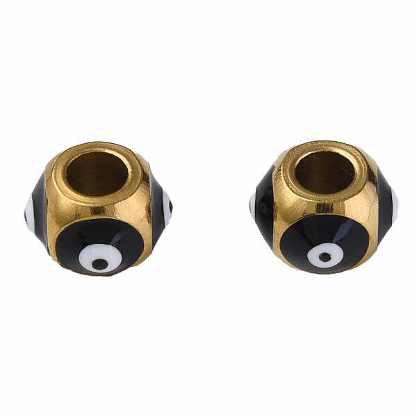 201 Stainless Steel Enamel Beads