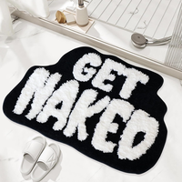 Get Naked Bath Mat, Cute Bathroom Rug for Bathroom Mat, rregular Non Slip Shower Floor MatUltra Soft Mat Funny Bathroom Decor...