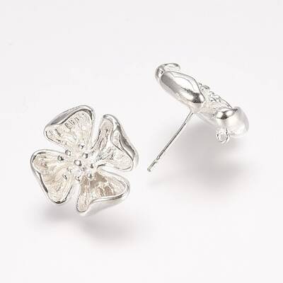 Rack Plating Brass Stud Earring Findings