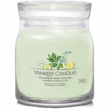 Yankee Candle Signature Cooler Mint & Cucumber Candle (Mint & Cucumber Lemonade) - 567g