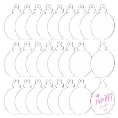 Transparent Acrylic Disc Pendants