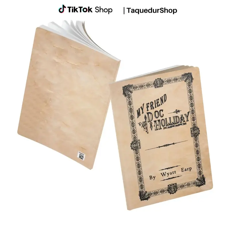 Soft Cover Notebook Journal My Friend Doc Holliday Holiday Wyatt Earp Tombstone, Softcover Val Kilmer Kurt Russell, Perfect F...