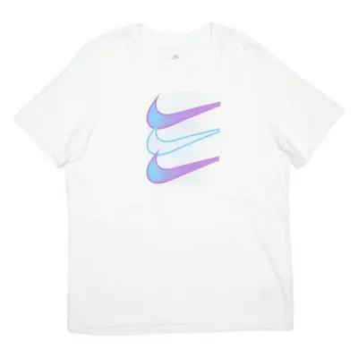 NIKE Mens T-Shirt White L