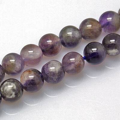 Natural Amethyst Round Bead Strands
