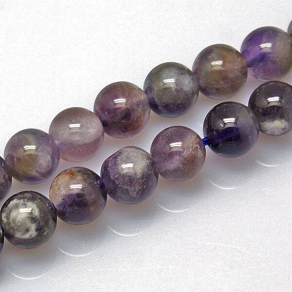 Natural Amethyst Round Bead Strands