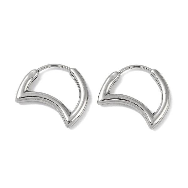 Non-Tarnish 316 Surgical Stainless Steel Hoop Earrings for Women