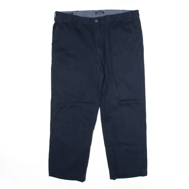 NAUTICA Deck Trousers Blue Regular Straight Mens W38 L24
