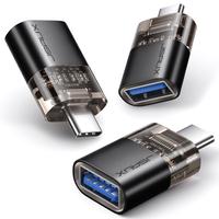 JSAUX USB C to USB Adapter [3 Pack], USB C Male to USB Female Adapter 3.0, USB to Type C Adapter Compatible with MacBook Pro/...