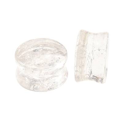 Natural Quartz Crystal Ear Plugs Gauges