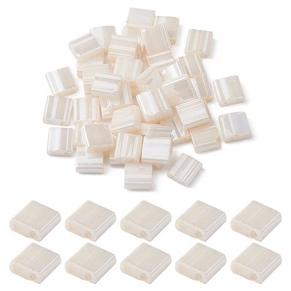 2-Hole Opaque Glass Seed Beads