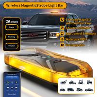 AgriEyes W230B App Control Wireless Magnetic Strobe Light Bar for Trucks