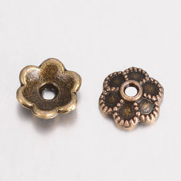 Alloy Bead Caps Enamel Settings