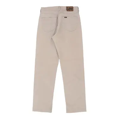 Lee Trousers - 34W 33L Beige Cotton