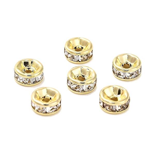 316 Surgical Stainless Steel Rhinestone Spacer Beads
