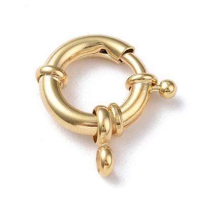 Eco-friendly Brass Spring Ring Clasps