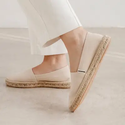 Mila Sustainable, Eco Friendly, Vegan Canvas Espadrille Flats - Beige Tan | Size: 9.5 US (41EU) | Color: Beige Tan