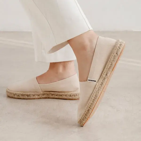 Mila Sustainable, Eco Friendly, Vegan Canvas Espadrille Flats - Beige Tan | Size: 9.5 US (41EU) | Color: Beige Tan