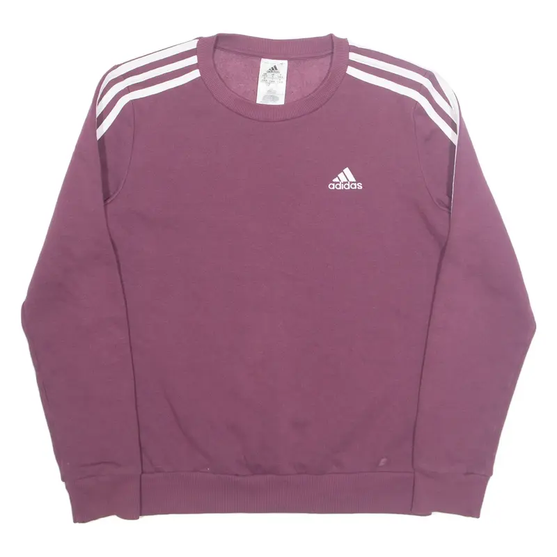 ADIDAS Womens Sweatshirt Maroon S