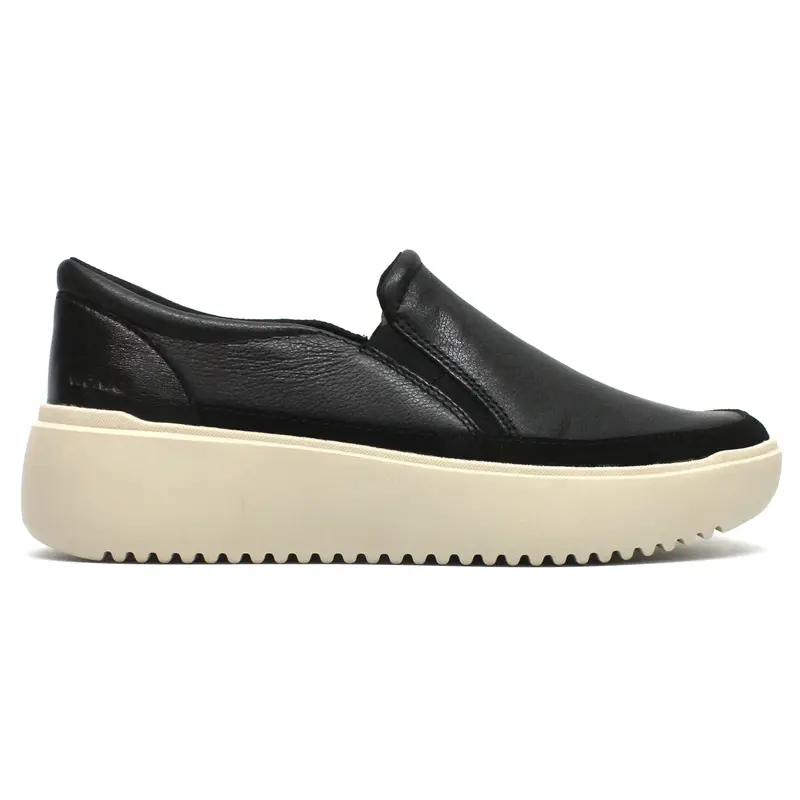 Vionic Kearny Leather Women's Loafers Shoes - Black - Size:US 7 Women